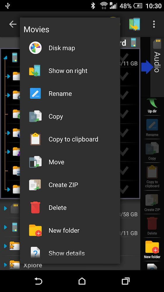 x plore file manager