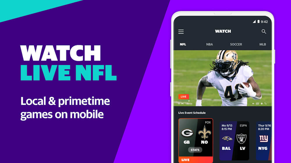 Yahoo Sports: watch NFL games
