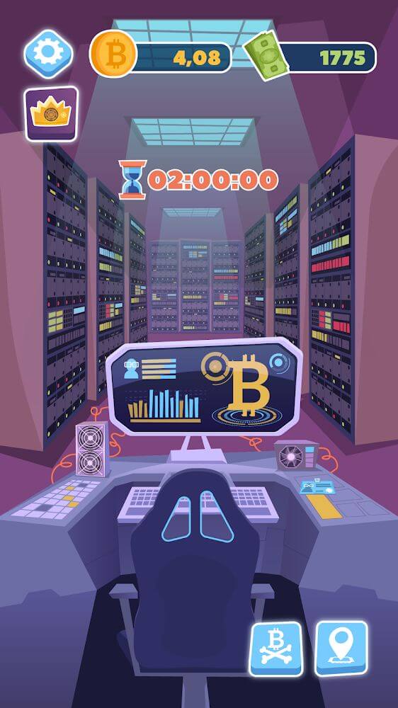 Bitcoin mining: life tycoon, idle miner simulator