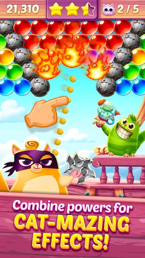 Hack game Cookie Cats Pop v1.74.1 MOD APK (Unlimited Money, Lives) 2024 Cookie-cats-pop-5