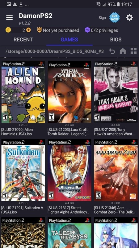 damon ps2 pro games