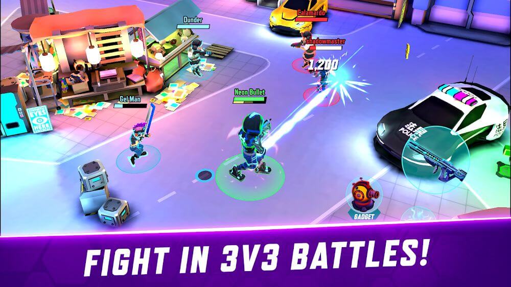 Hack Gridpunk Battle Royale v1.1.02 MOD APK (Drone View, Unlimited MP) 2024 full vip Gridpunk-battle-royale-3v3-pvp-3