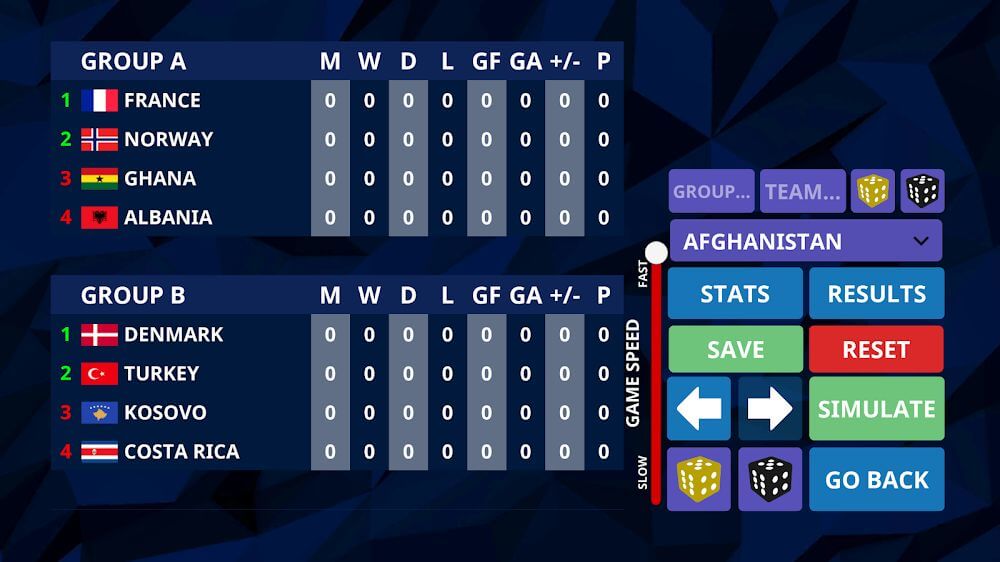 International Football Simulator