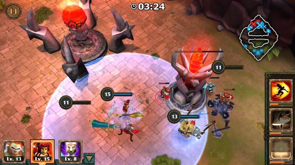 Hack game Legendary Heroes MOBA v3.4.21 MOD APK (Unlimited Gold, Diamonds) 2024 Legendary-heroes-moba-offline-strategy-rpg-6