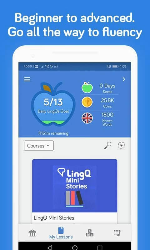 LingQ- Learn 42 languages: Spanish, French, German