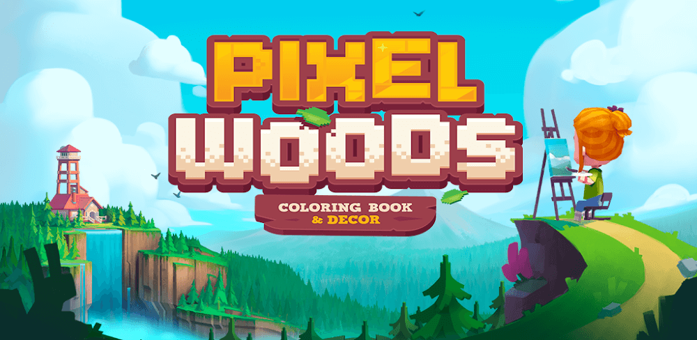 Pixelwoods: Coloring Book & Decor