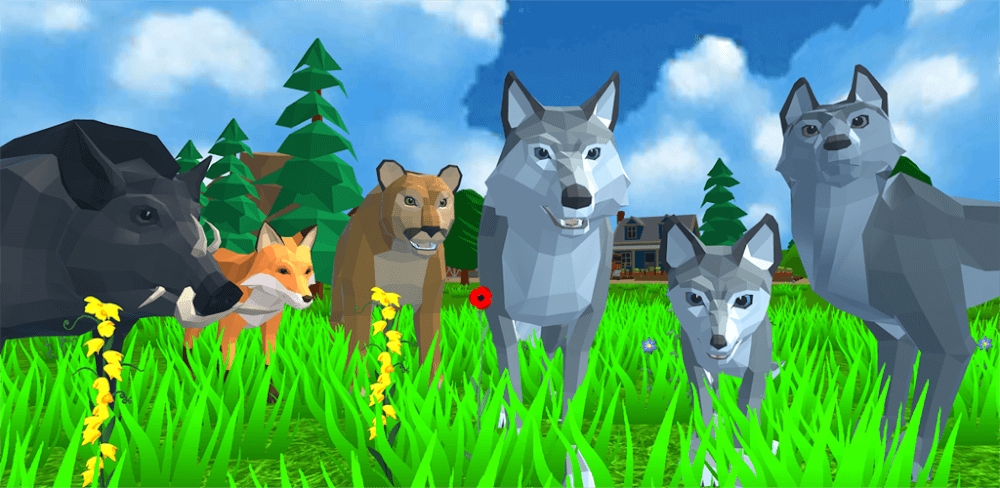 Wolf Simulator: Wild Animals 3D  MOD APK (Unlimited Coin, Meat)  Download