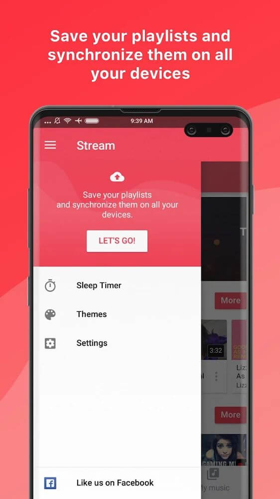 Music app: Stream