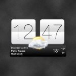 Sense V2 Flip Clock & Weather