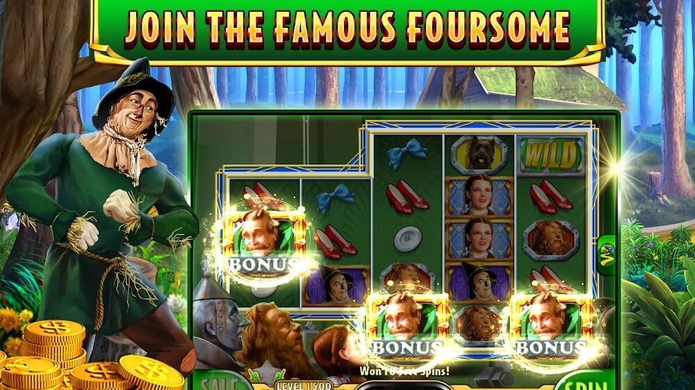 Wizard of Oz Slot Machine Game