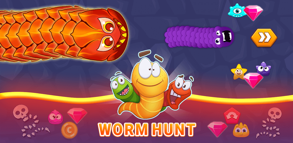 Worm Hunt: Snake Game IO Zone - Free Play & No Download