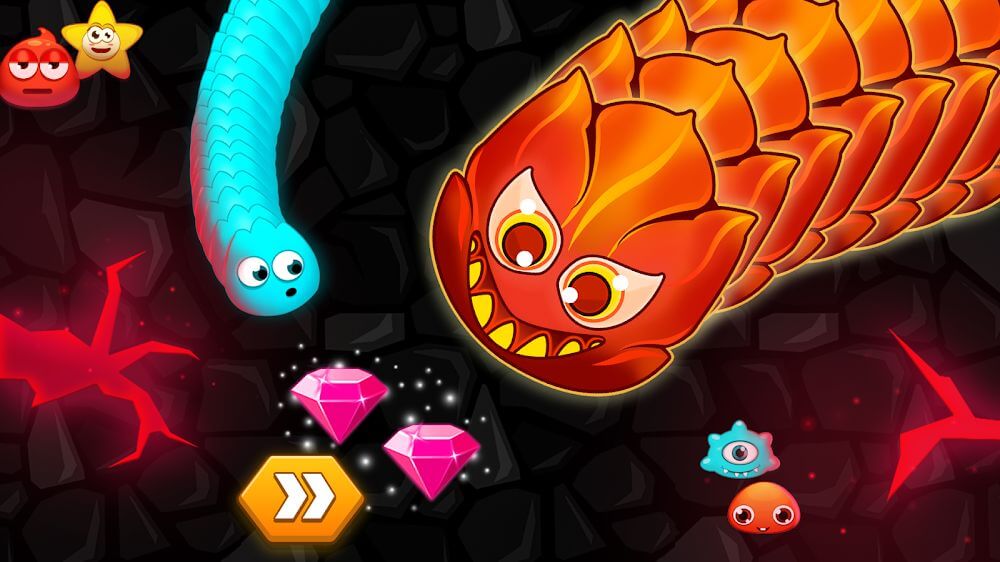 Worm Hunt - Snake game iO zone MOD unlimited rubies/coins 3.5.5