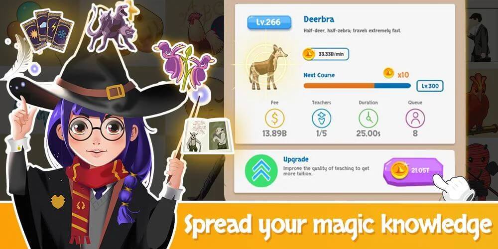 Idle Wizard College v1.15.0000 MOD APK (Unlimited Money, Diamonds