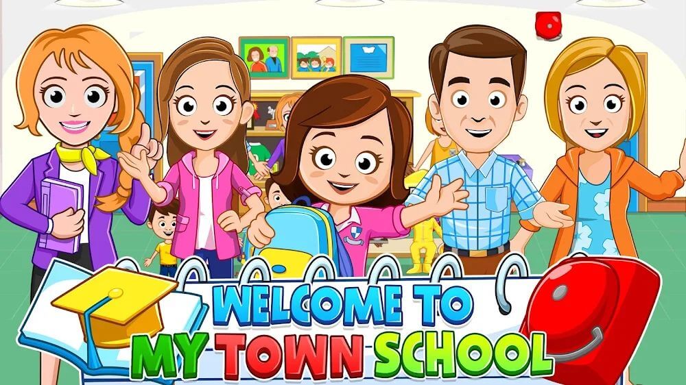 My Town: School game for kids
