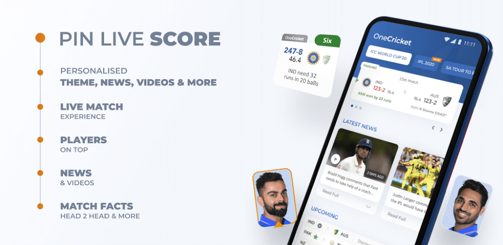 OneCricket – Pin Live Cricket Score
