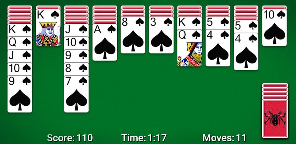 spider solitaire full screen without download