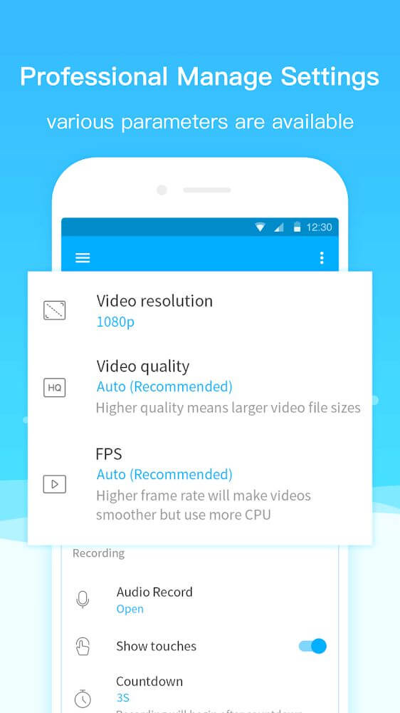 Super Screen Recorder–REC Video Record, Screenshot