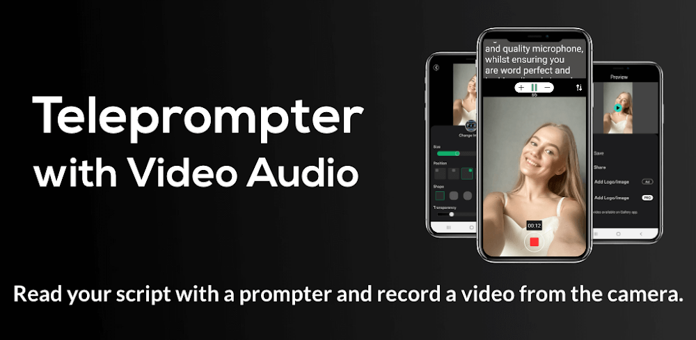 Teleprompter with Video Audio