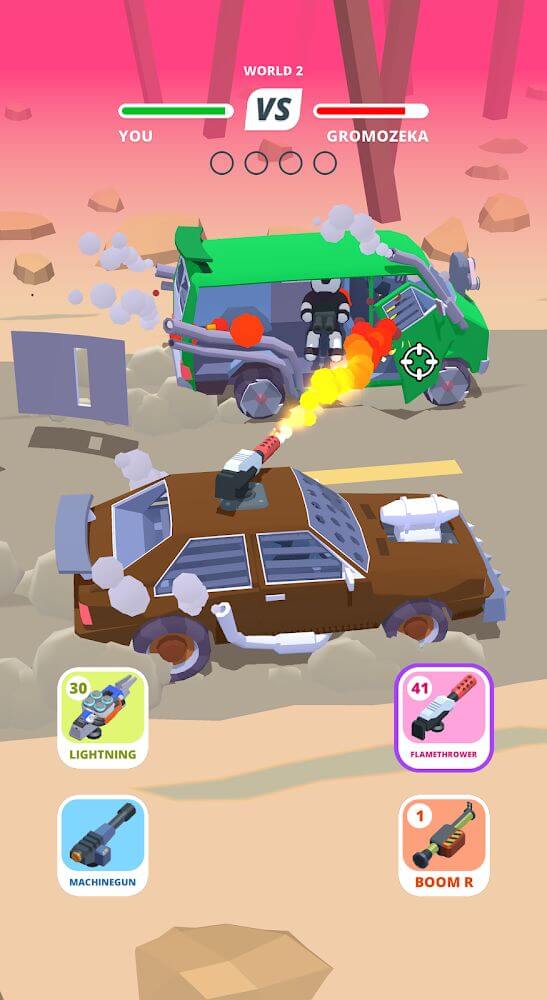 Desert Riders: Car Battle Game