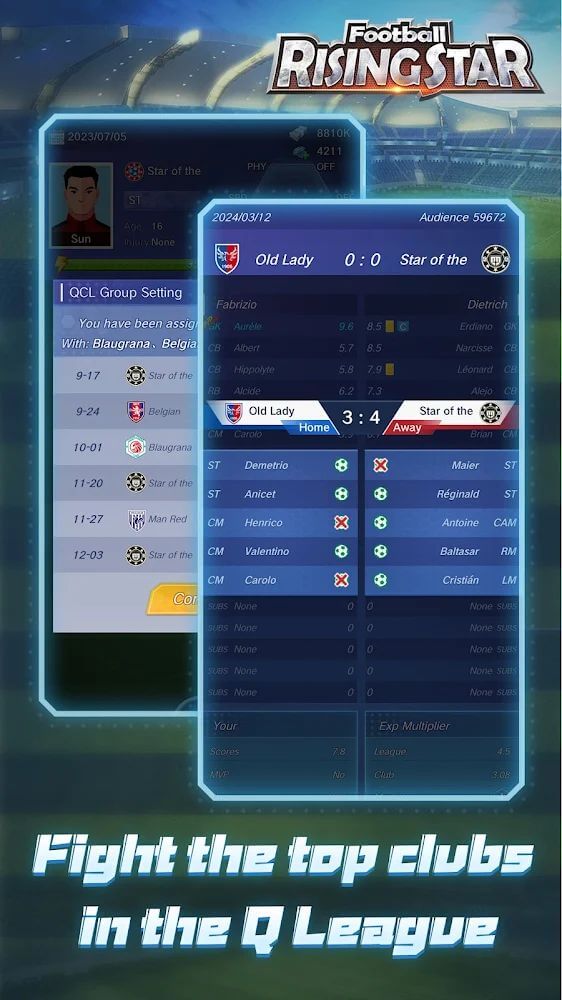 Football Rising Star v1.8.6 MOD APK (Unlimited Money & More) Download