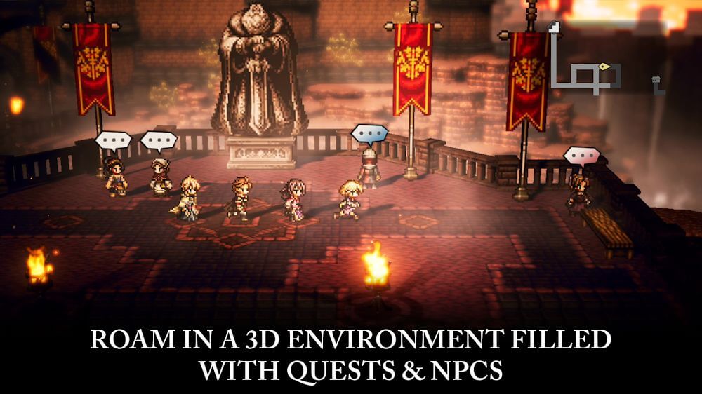 Octopath Traveler APK (Diverse Characters/Situations) for Android