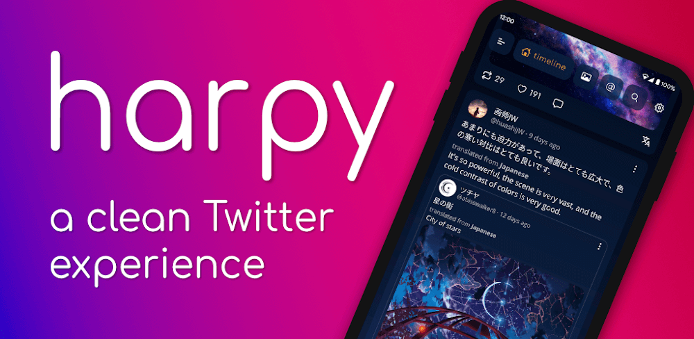 Harpy Pro for Twitter