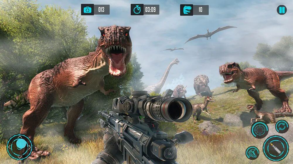 Baixar e jogar Real Dino Hunter: Dino Game 3d no PC com MuMu Player