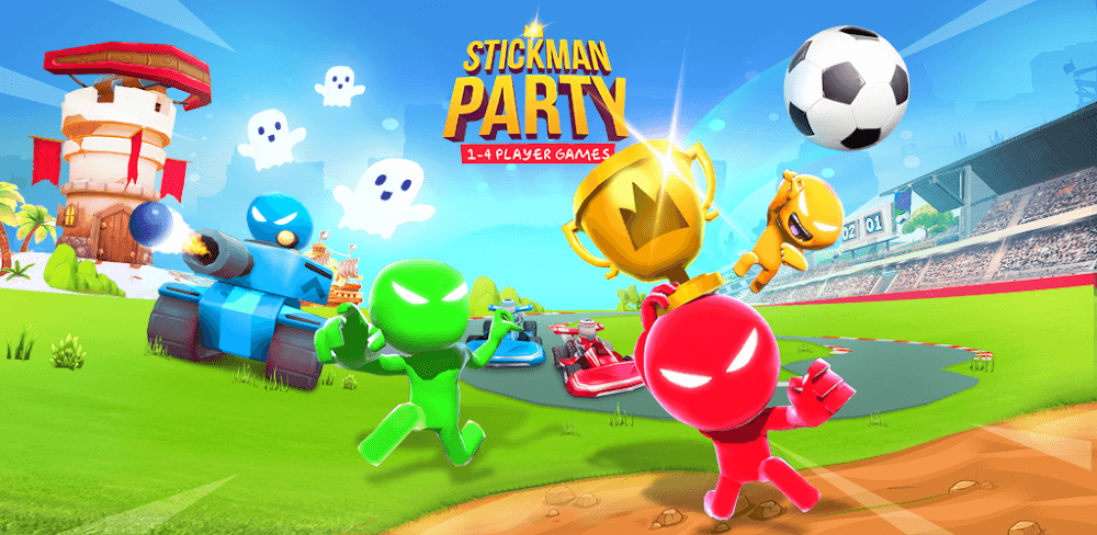 Stickman Party Unlock All / Hats / Cars / Tanks / Colors / Effects