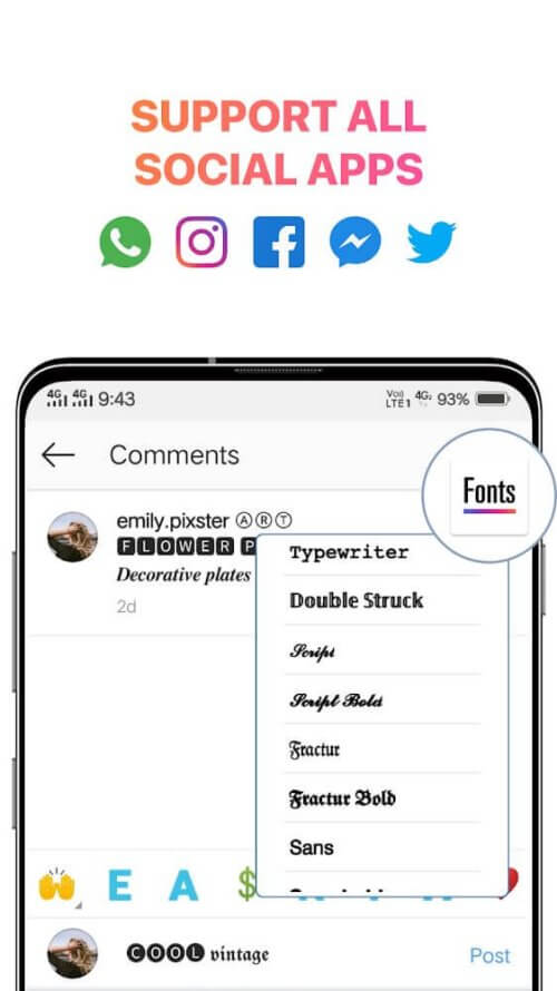 Cool Fonts for Instagram Bio