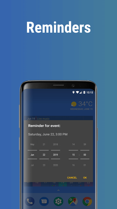 Calendar Widget: Month/Agenda