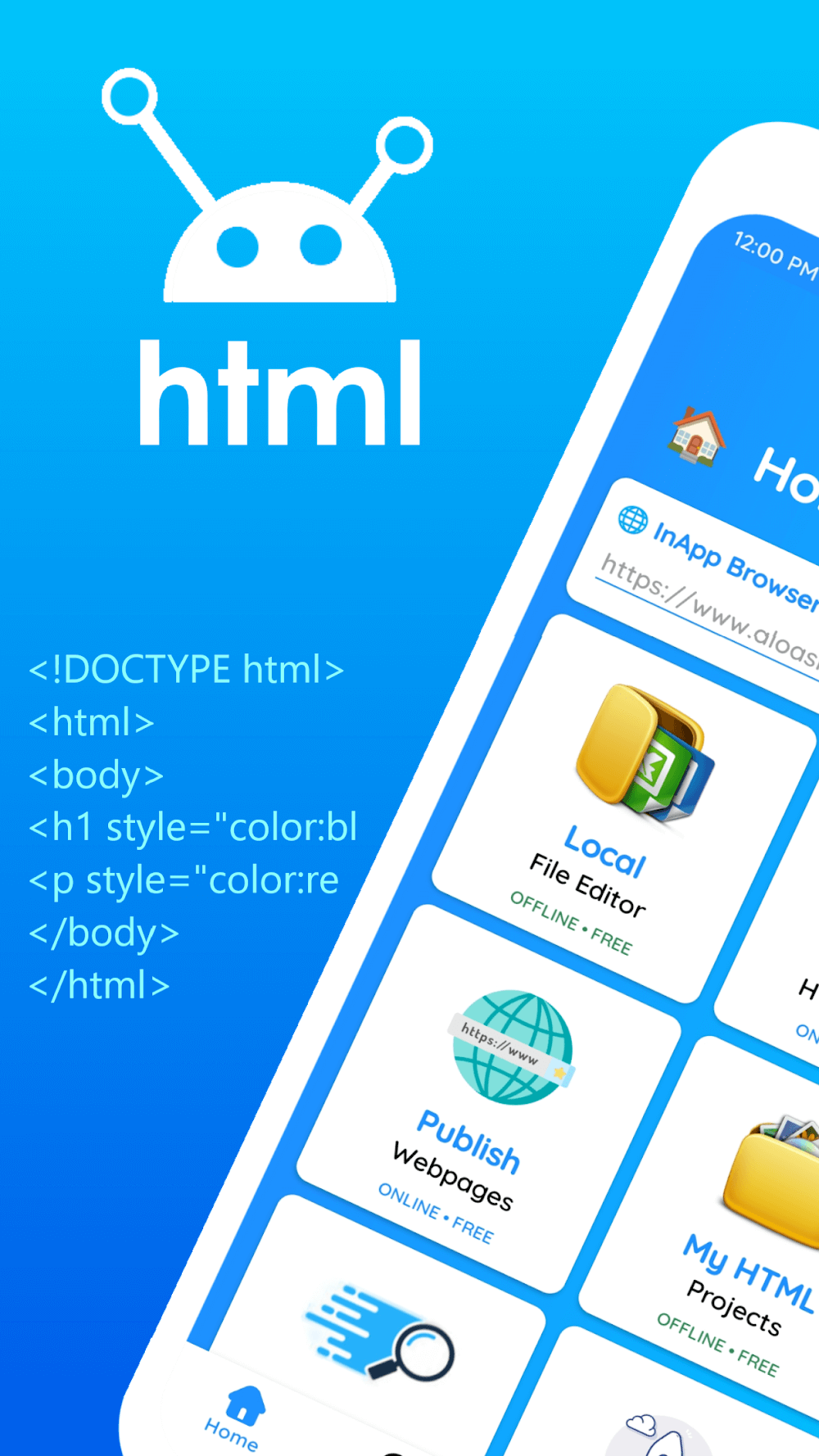 HTML Editor - HTML, Css & Js - Screenshot01