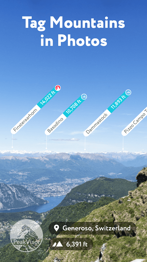 PeakVisor – 3D Maps & Peaks Identification
