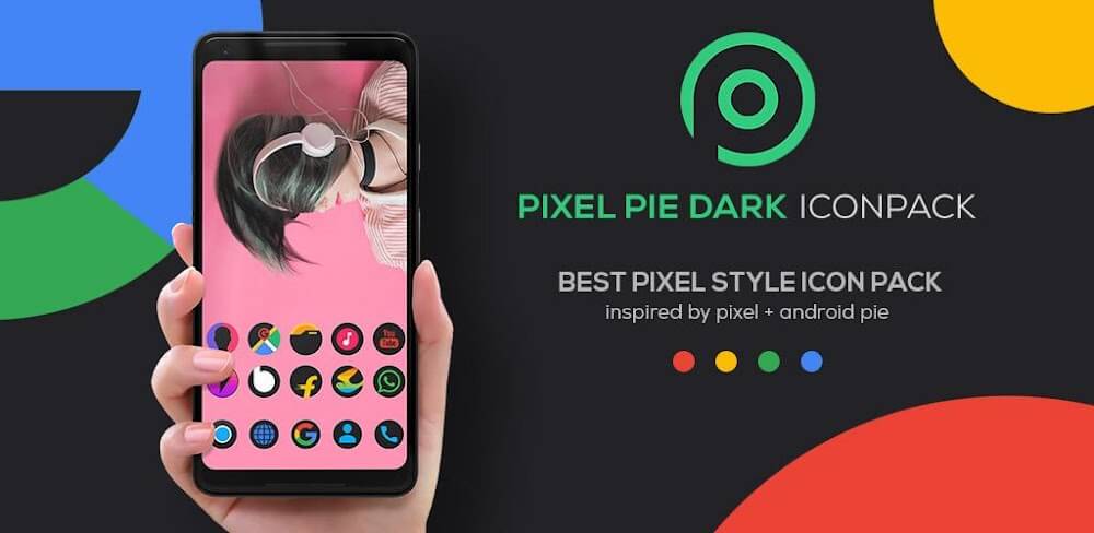 Pixel DARK Icon Pack