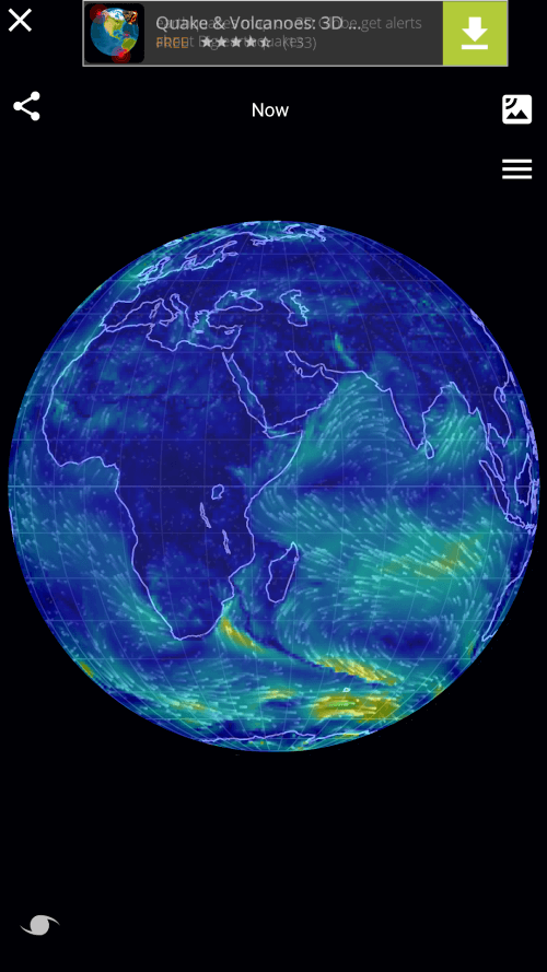 Wind Map Hurricane Tracker, 3D