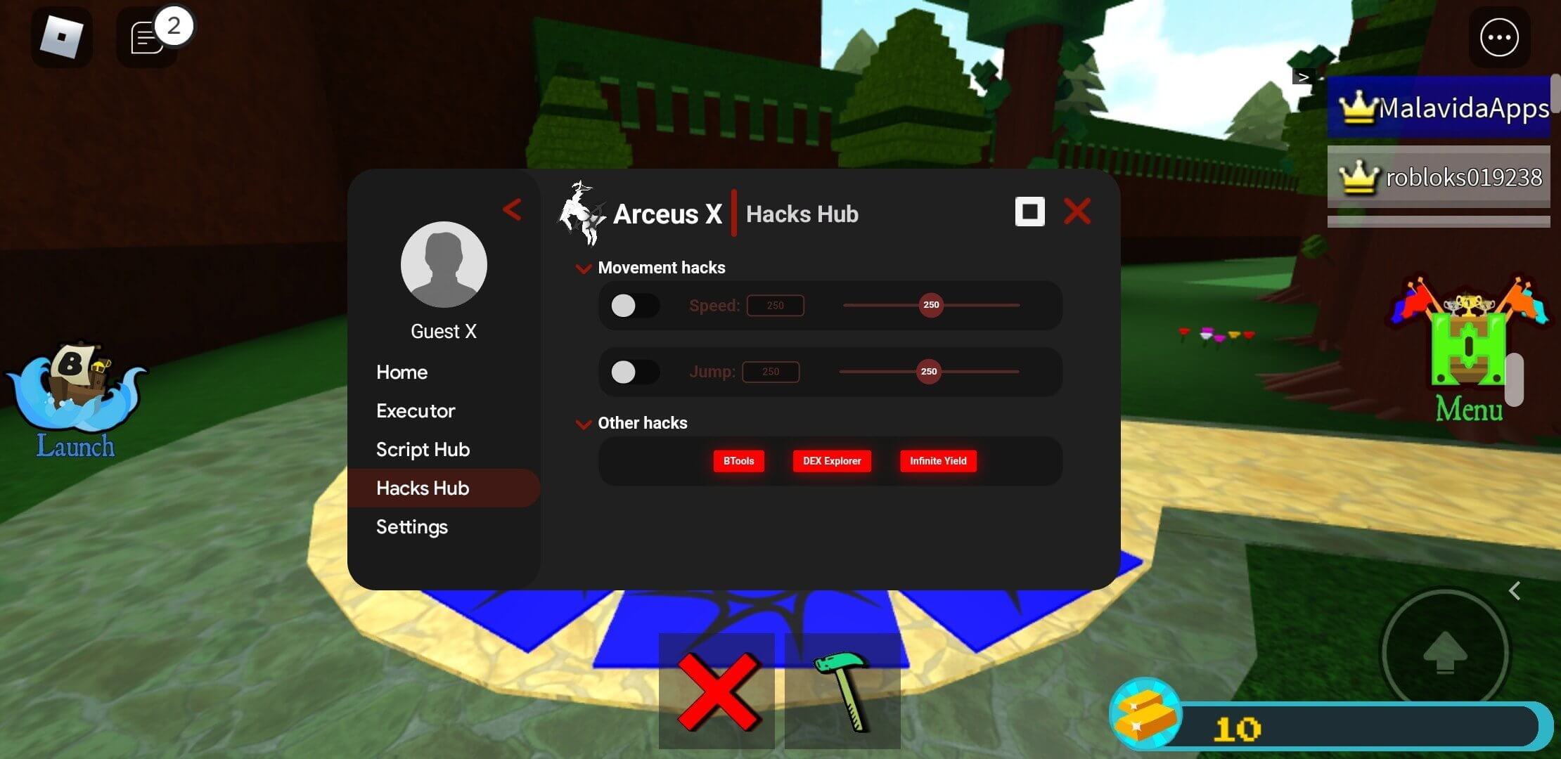 Arceus X v3 2.1.4 APK (Roblox Menu Mod) Download