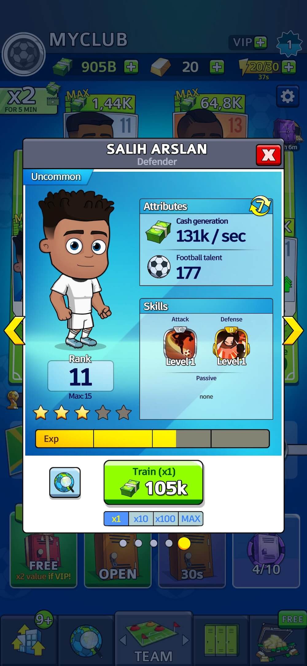 Idle Soccer Story v0.10.1 (Mod Dinheiro Infinito + Vip Última Versão) 