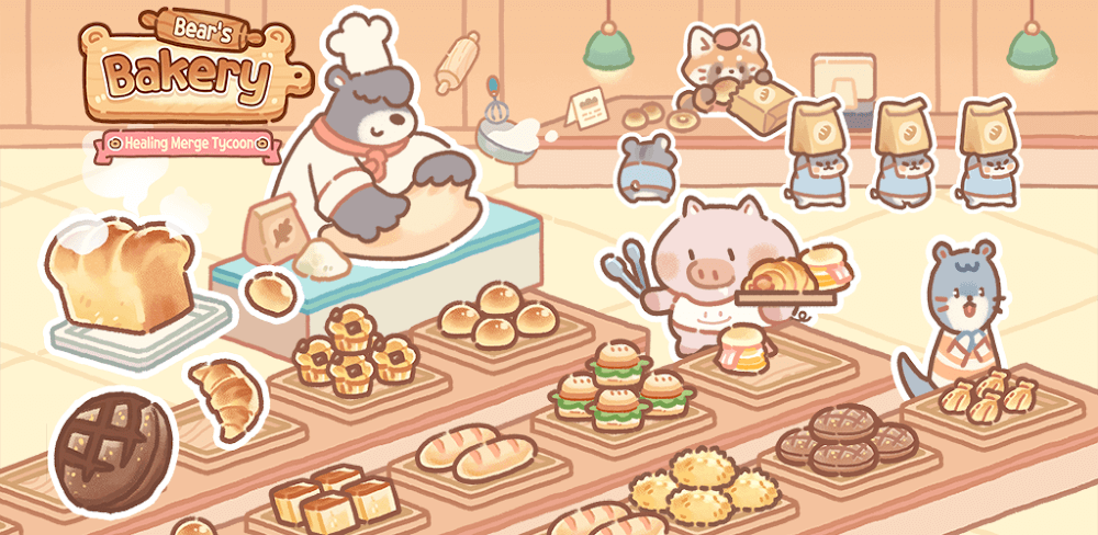 Bear Bakery – Merge Tycoon