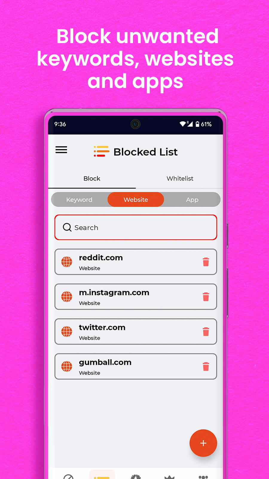 BlockerX: Website Blocker