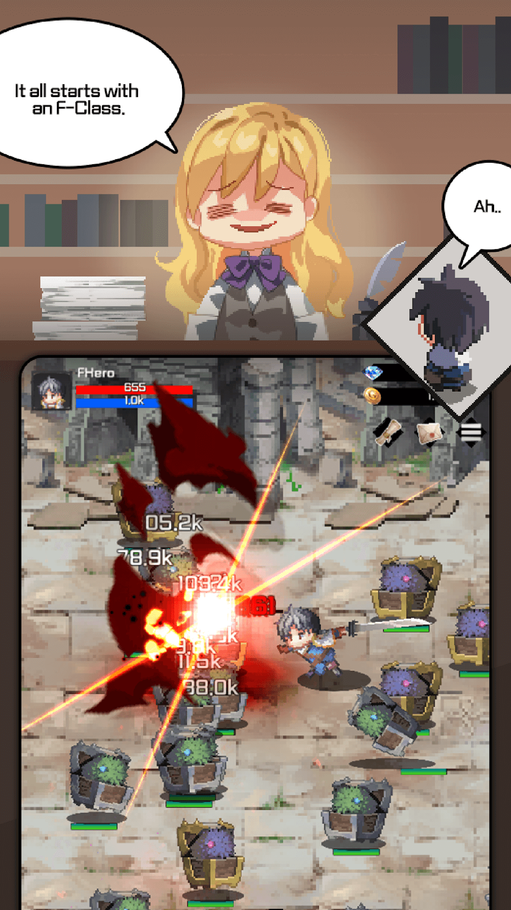F Class Adventurer V1 06 01 MOD APK DMG Multiplier Defense God Mode F Class Adventurer V1 06 01 MOD APK DMG Multiplier Defense God Mode