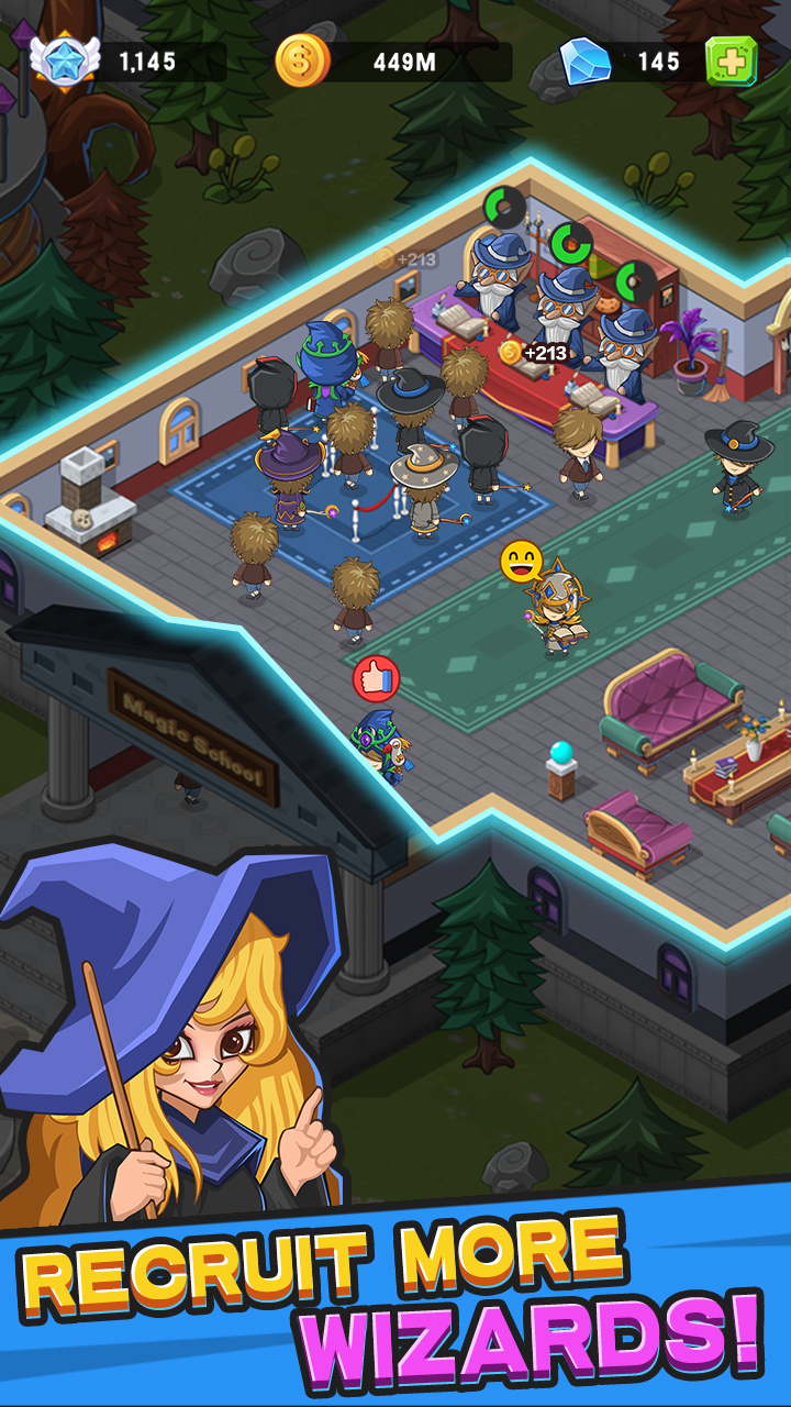 Idle Wizard College v1.15.0000 MOD APK (Unlimited Money, Diamonds