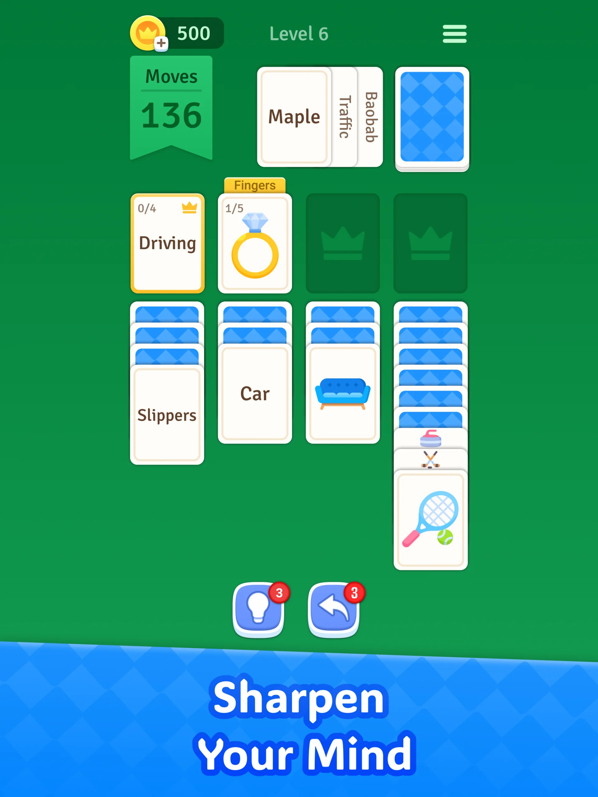 Solitaire Associations Journey