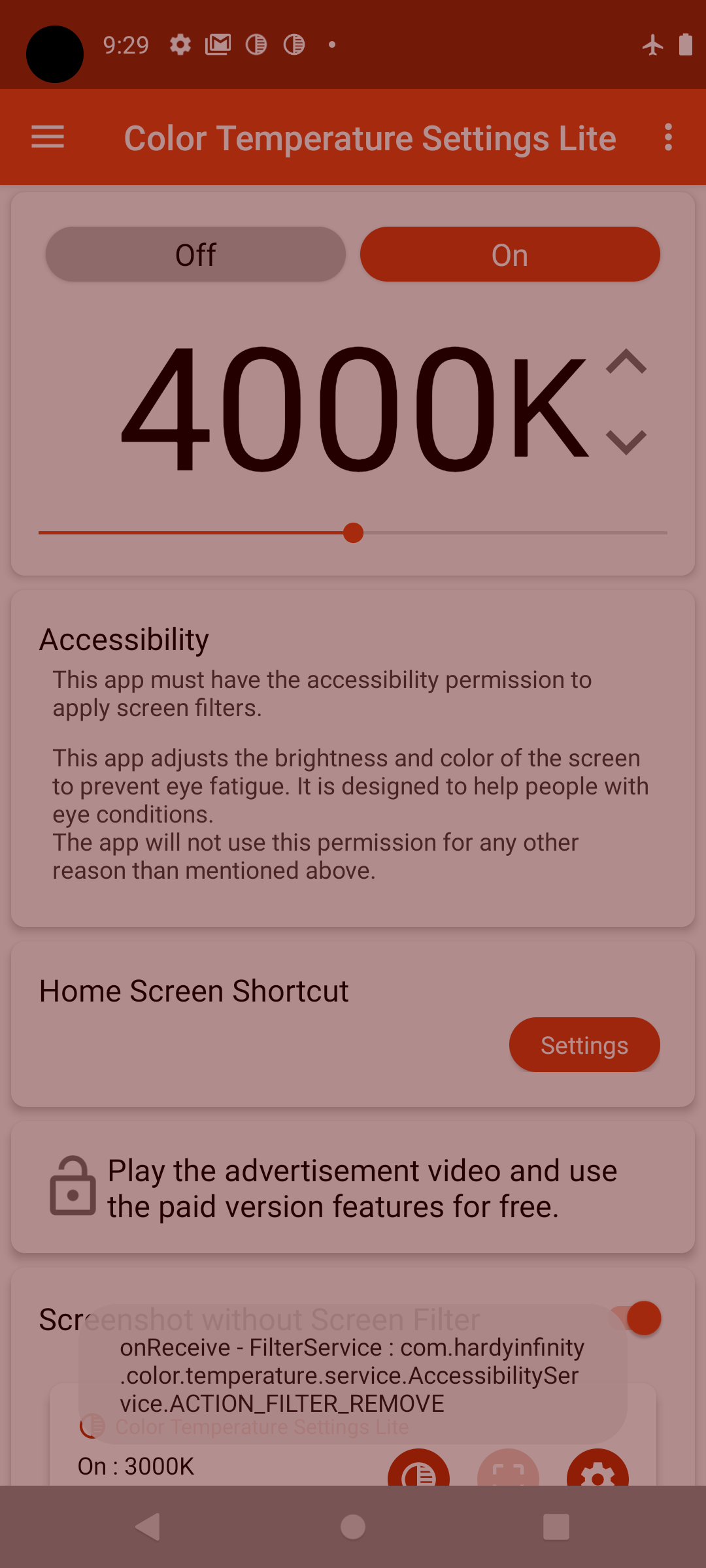 Color Temperature setting Lite