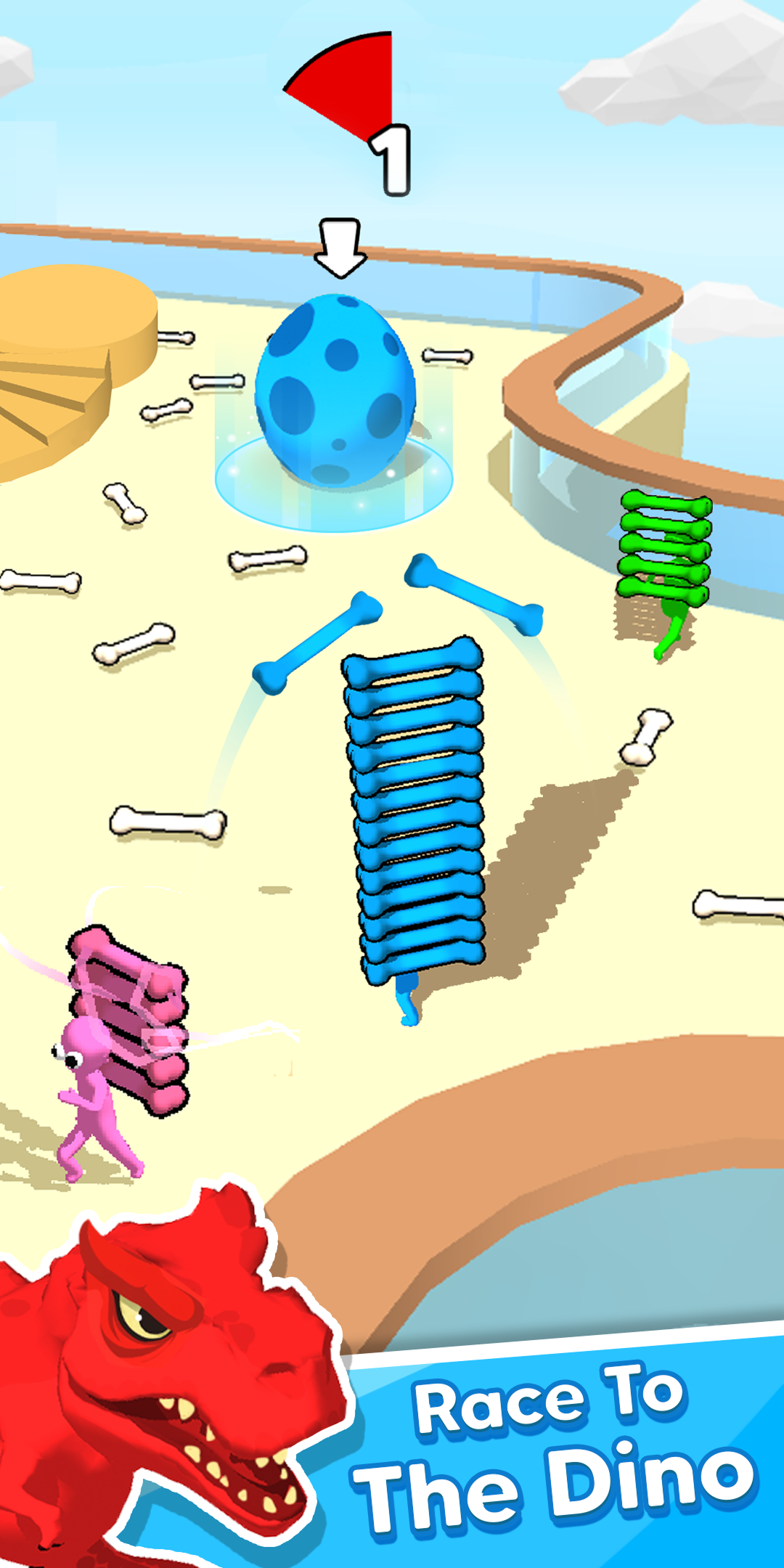 Dino Chaos: Crazy Race