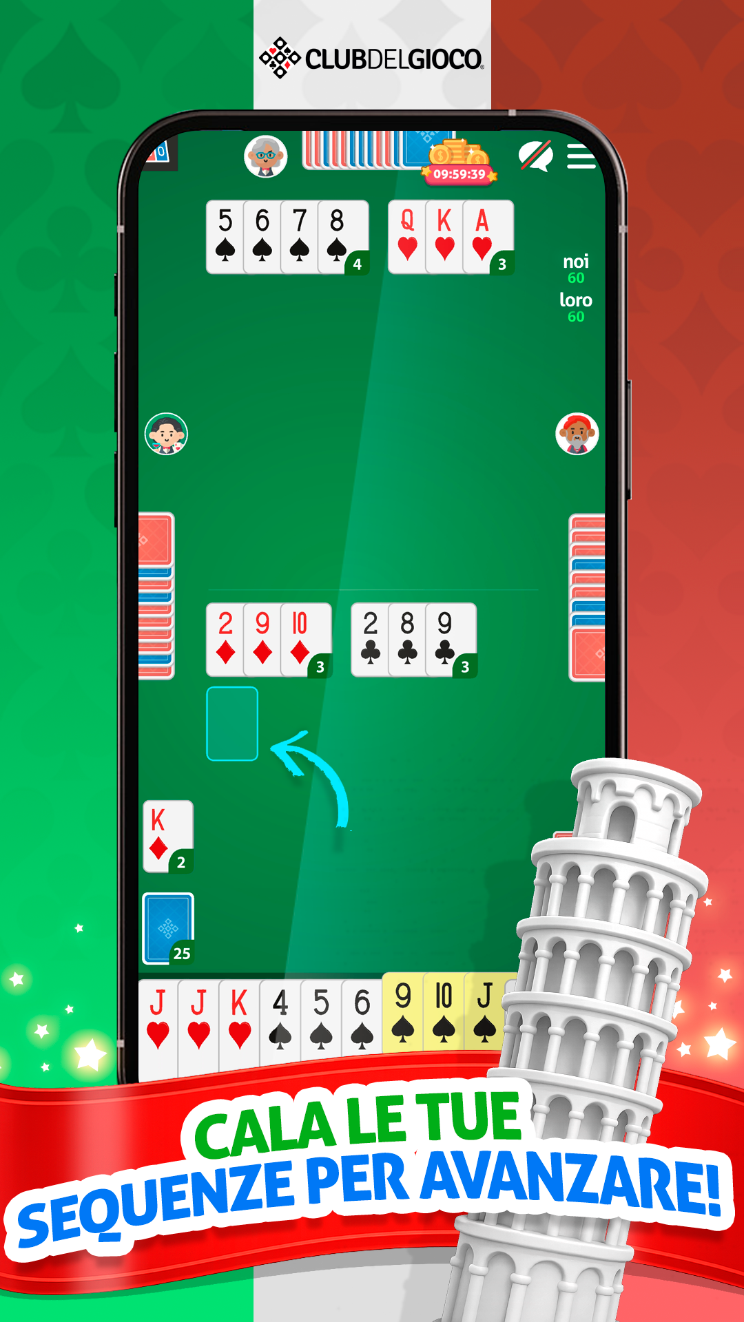 Burraco Italiano Online: Carte