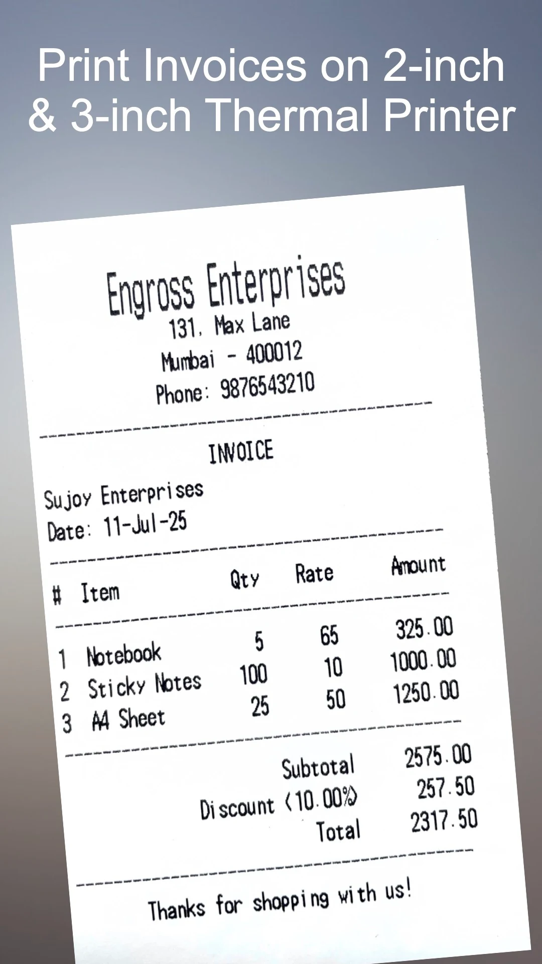 Billculator Fast Billing App