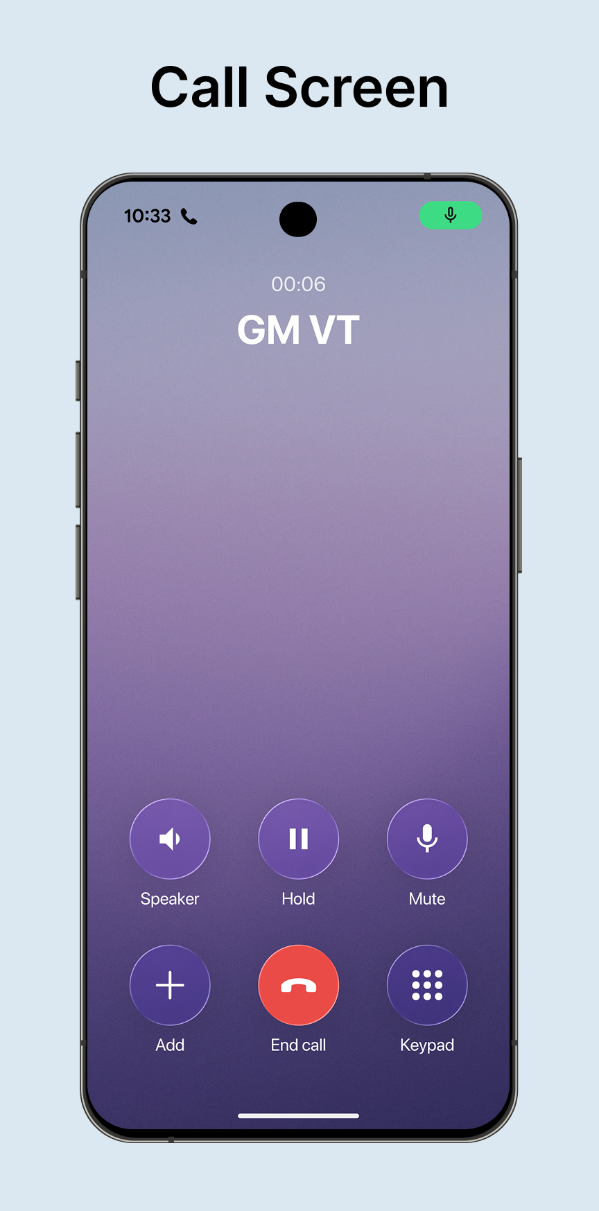 Phone – Dialer & iCall Screen