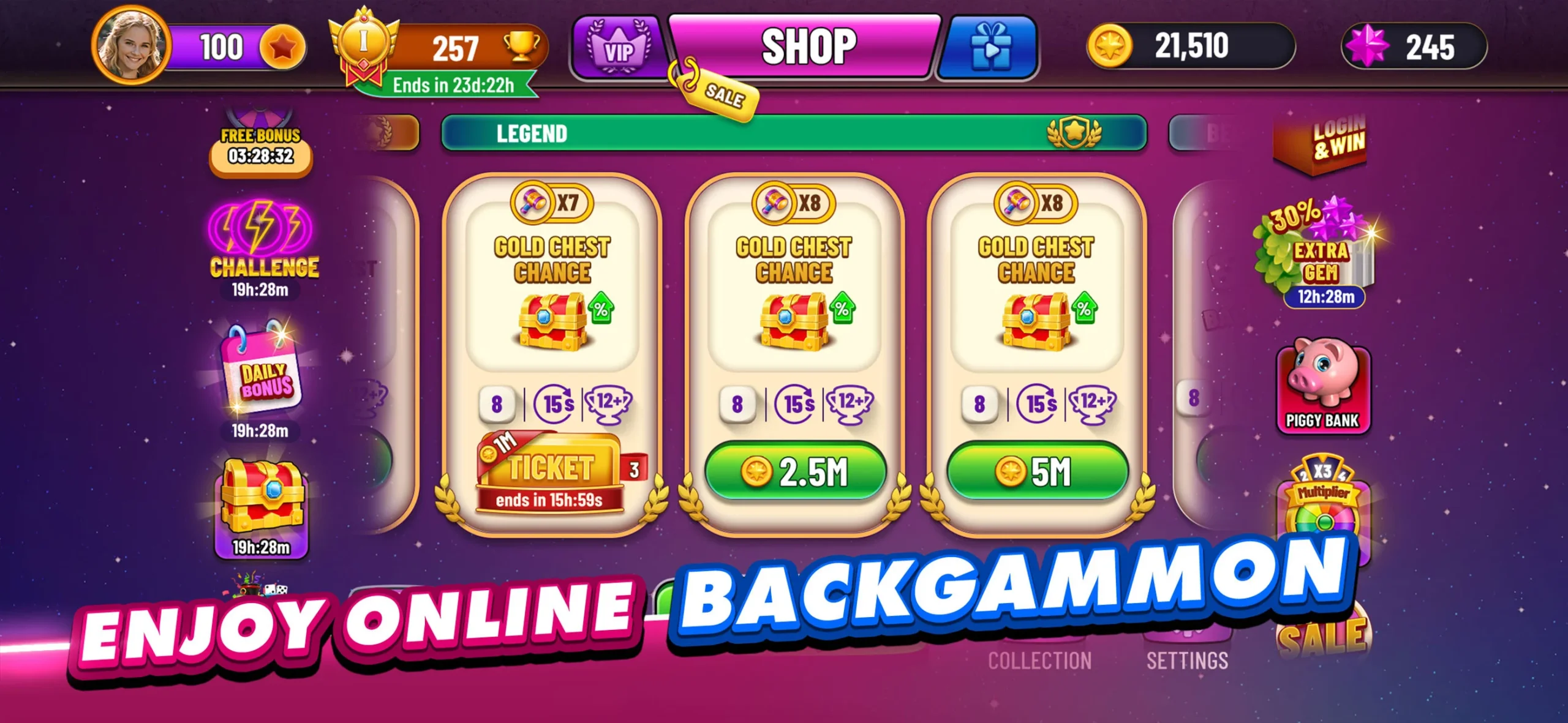 Backgammon Plus – Board Game