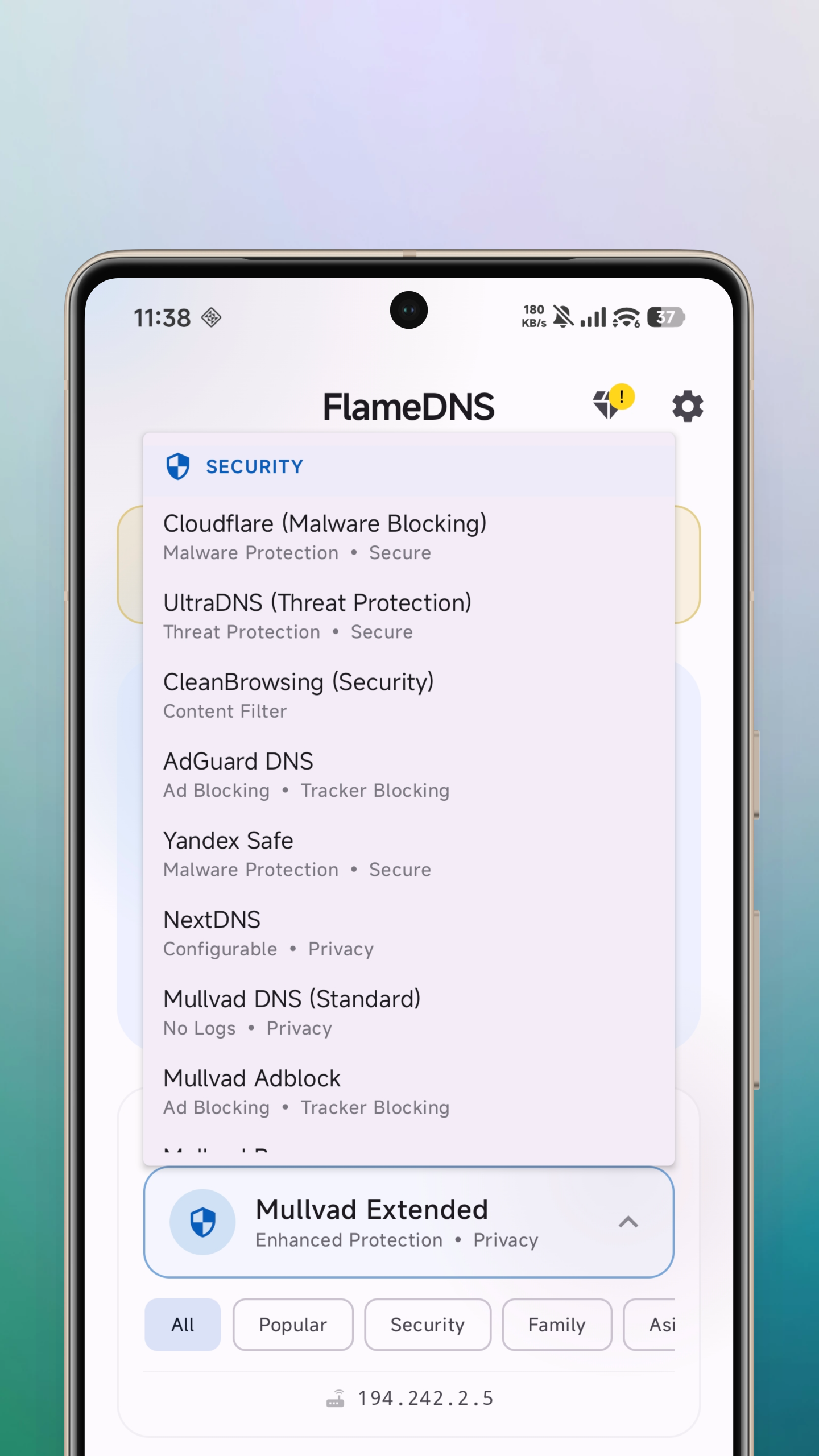 FlameDNS – DNS Changer
