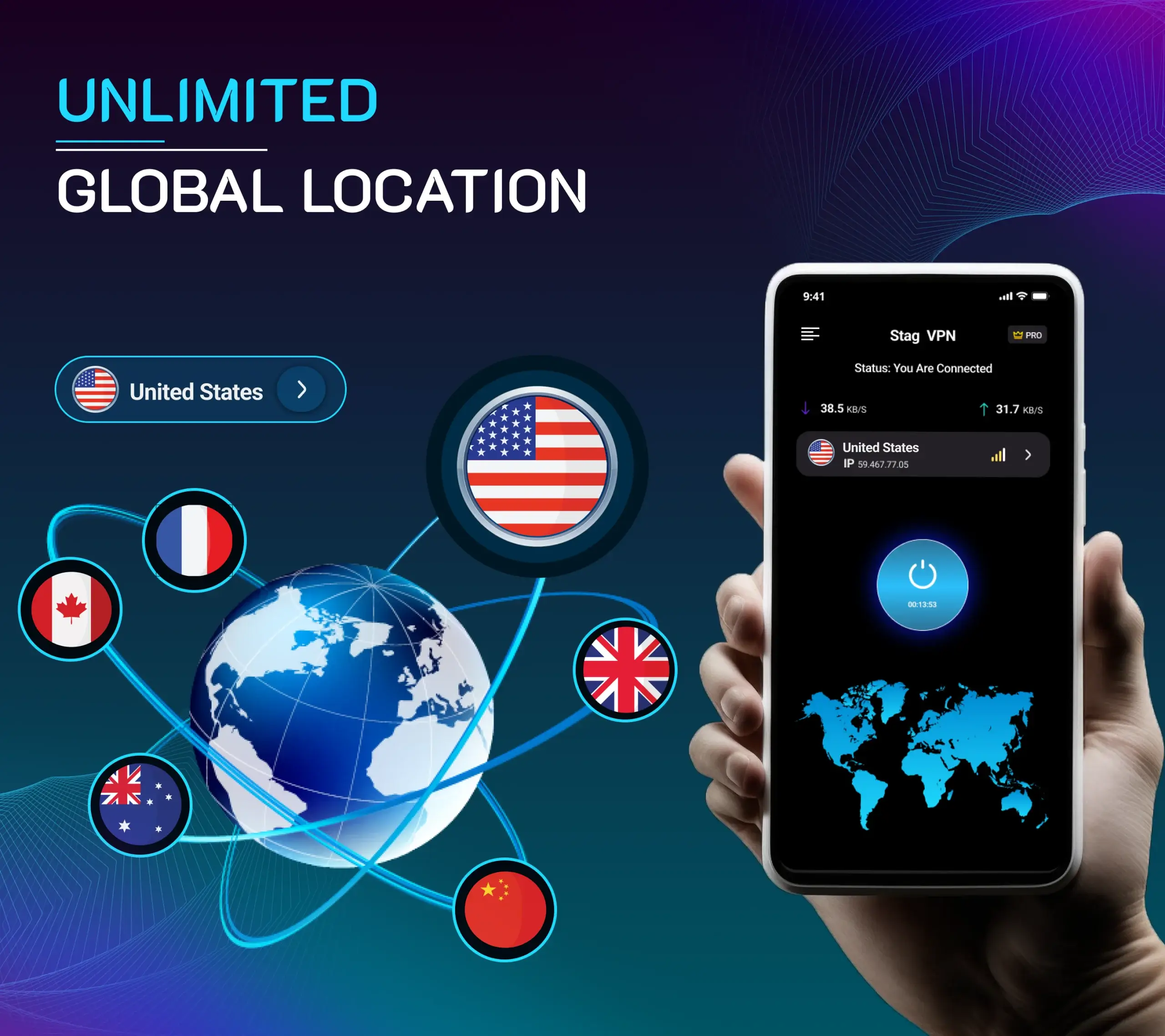 Stag VPN: Secure & Fast Proxy