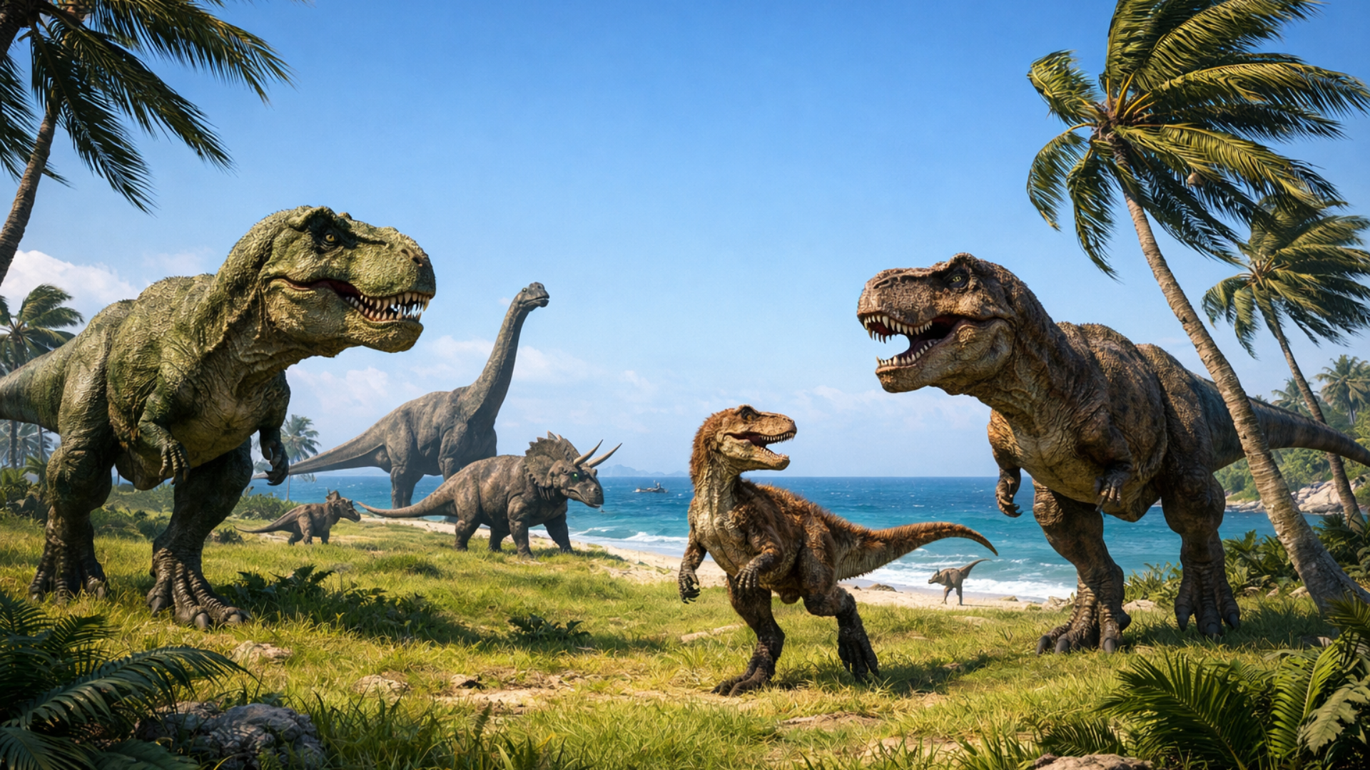 Primal Dino Beast Clash Sim